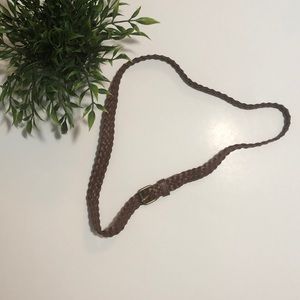🔥SALE! Brown braided leather belt